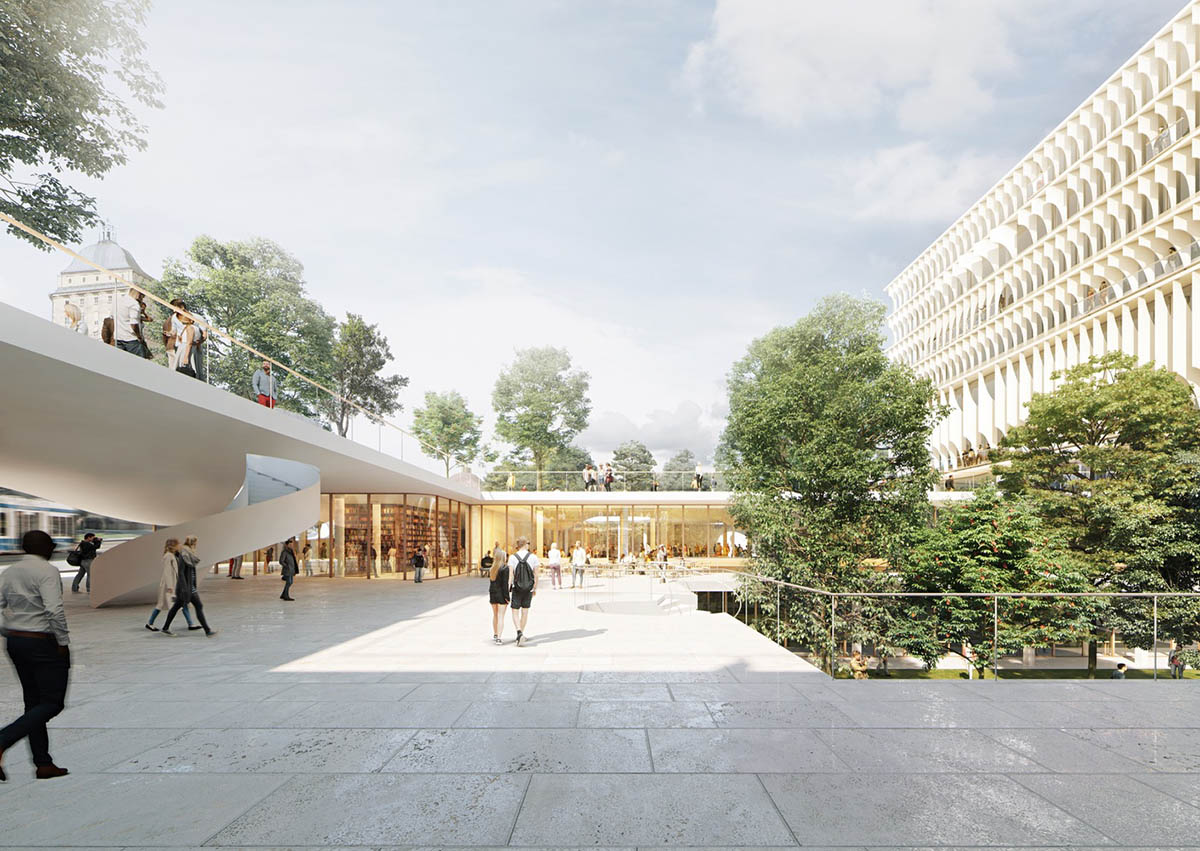 Herzog & de Meuron releases design for educational building with ascending public space in Zurich