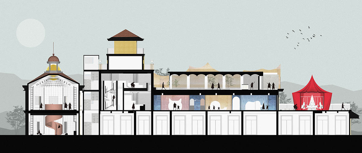 Wutopia Lab creates fairytale-like interiors for a bookstore in Jiangsu, China