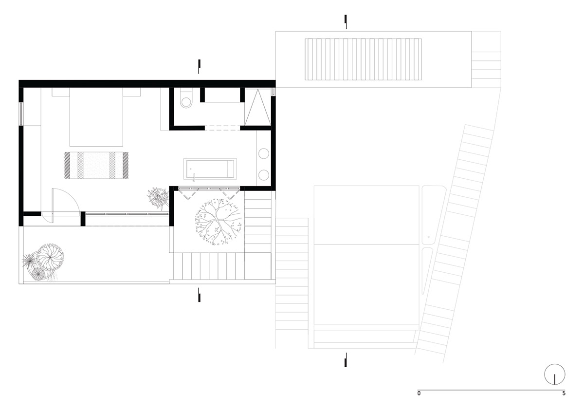 MAIN OFFICE's family house blends into the tropical landscape of a surfers' town in Mexico