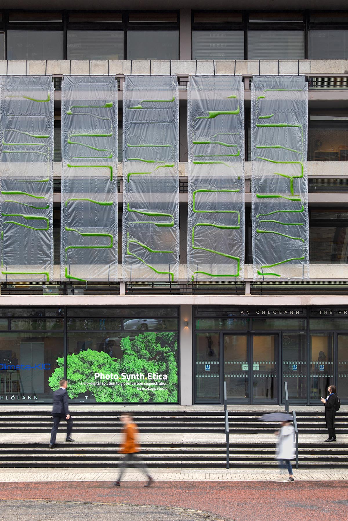 ecoLogicStudio designed bio-digital urban curtain that fights global climate change