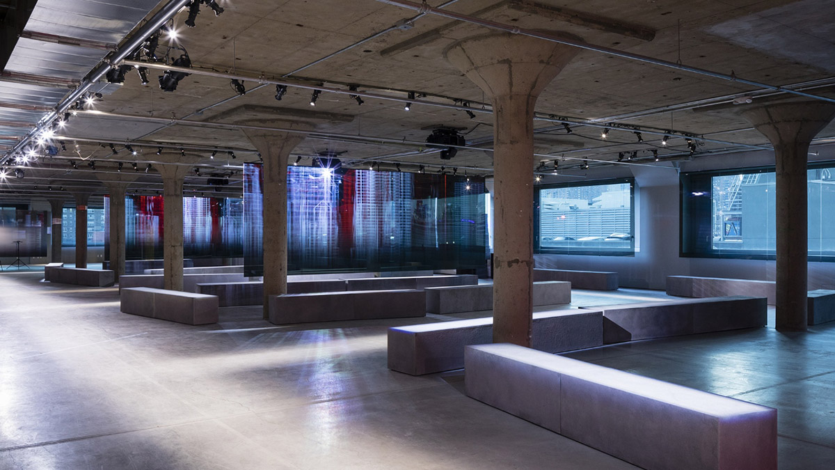 Herzog & de Meuron creates naked concrete interior for Prada's Resort 2019 show in New York
