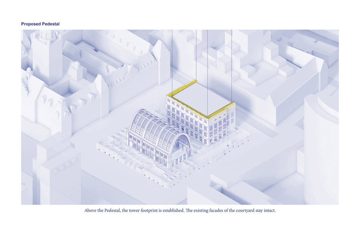 ODA to expand Rotterdam's historic post office with tower featuring mini vaulted windows