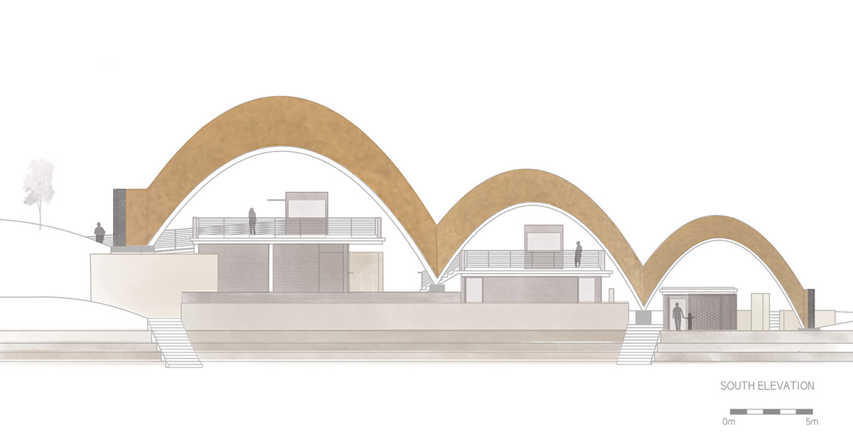 Light Earth Designs' parabolic Cricket Stadium addresses to cherished hilly topography of Rwanda