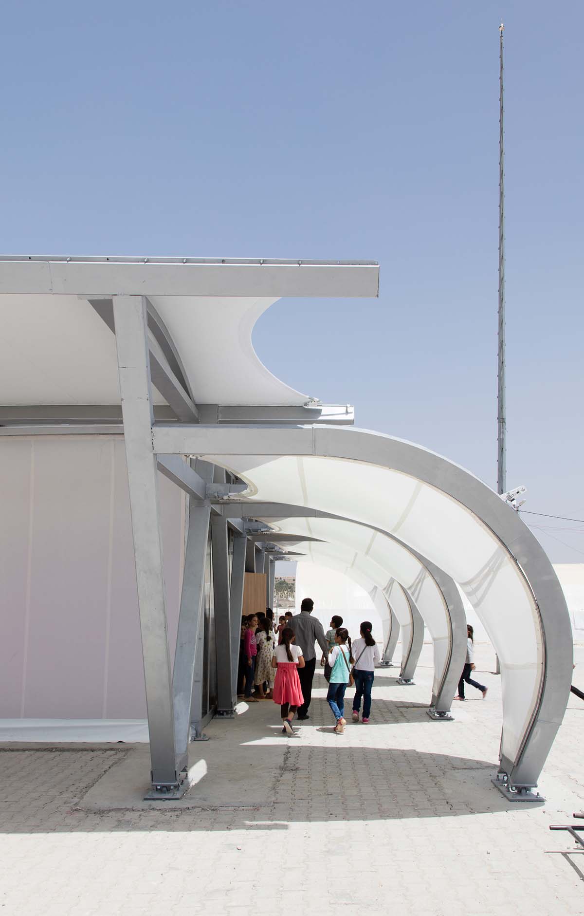Zaha Hadid Architects creates weather-proof and modular shelters for displaced communities