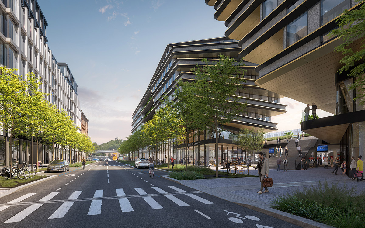 Zaha Hadid Architects shares updates and new visuals for Masaryčka Building in Prague 