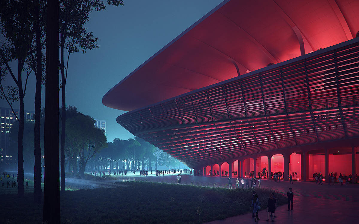 Zaha Hadid Architects designs Xi’an's new stadium that features garden terraces and open facades
