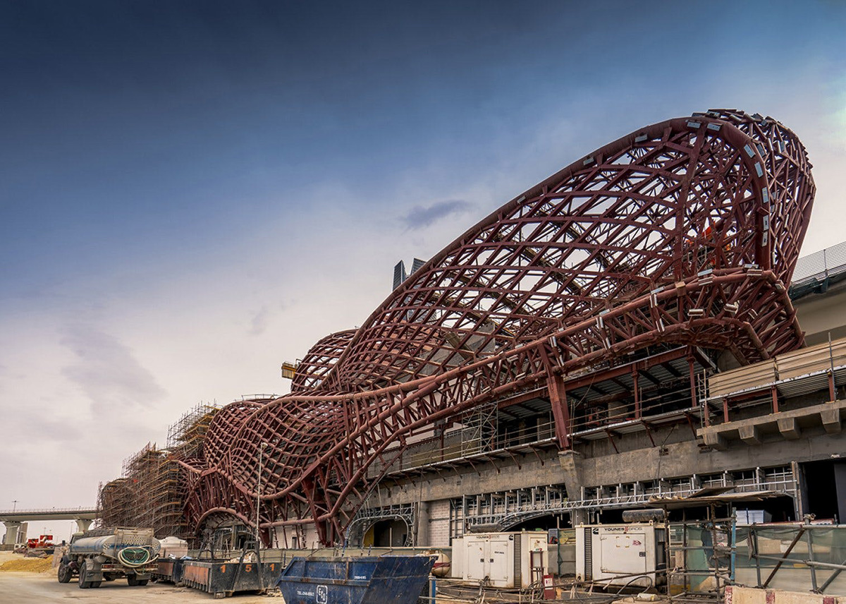 Zaha Hadid Architects' parametrically-designed metro station takes shape in Riyadh