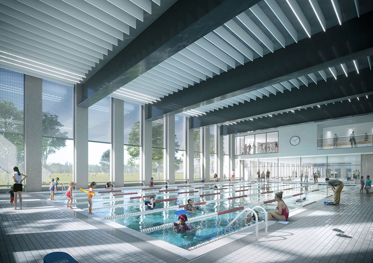 FaulknerBrowns gets planning approval for Britannia Leisure Centre next to Shoreditch Park