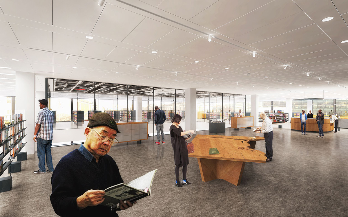 Mecanoo offers fly-through preview of Martin Luther King Jr. Memorial Library in Washington DC