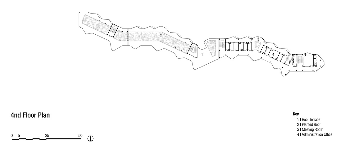 BAU Brearley Architects+Urbanists completes Chonggu Experimental School with curved slabs 
