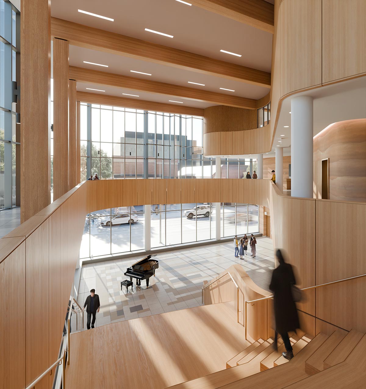 Diamond Schmitt's Ron and Erma Hawkes Centre for the Arts tops out 