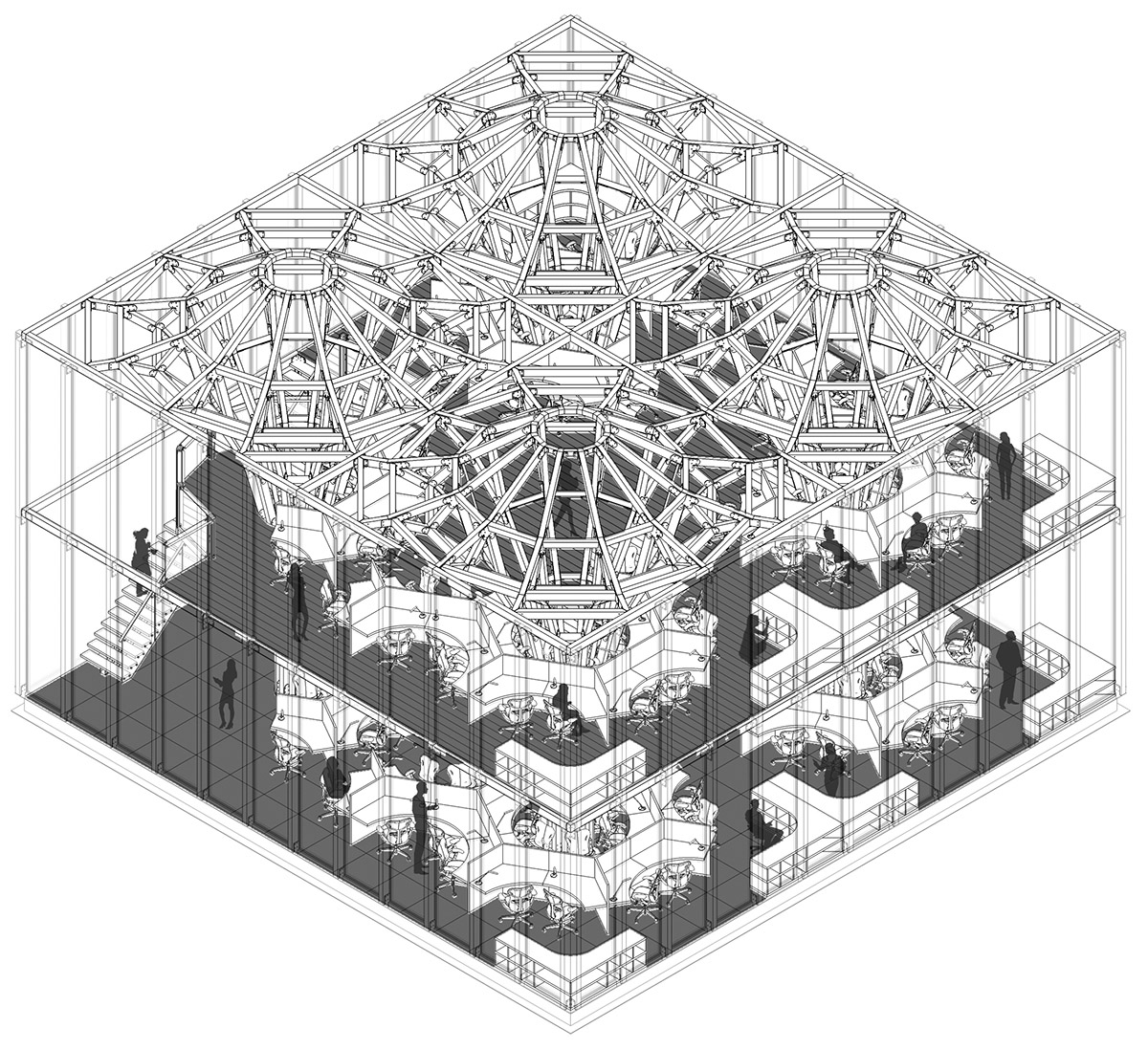 LUO studio Created a Universally-used Sales Center that can be Completely Dismantled and Reused