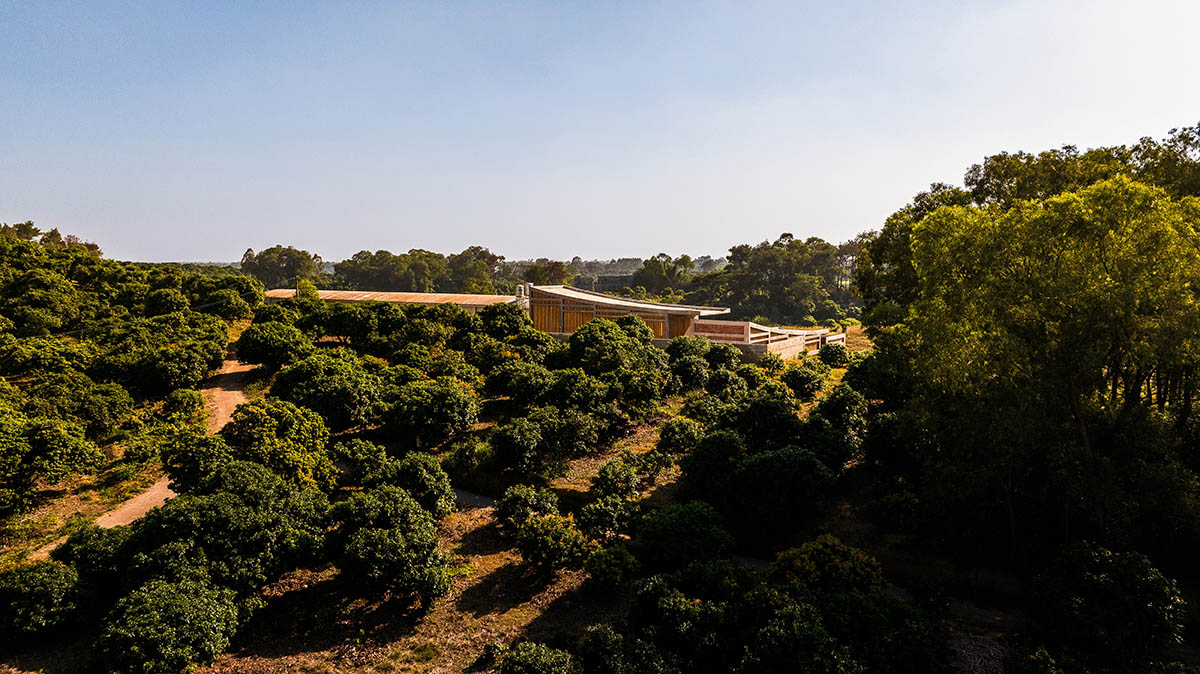 Staggered volumes define educational and cultural centre shaped around the pond in China