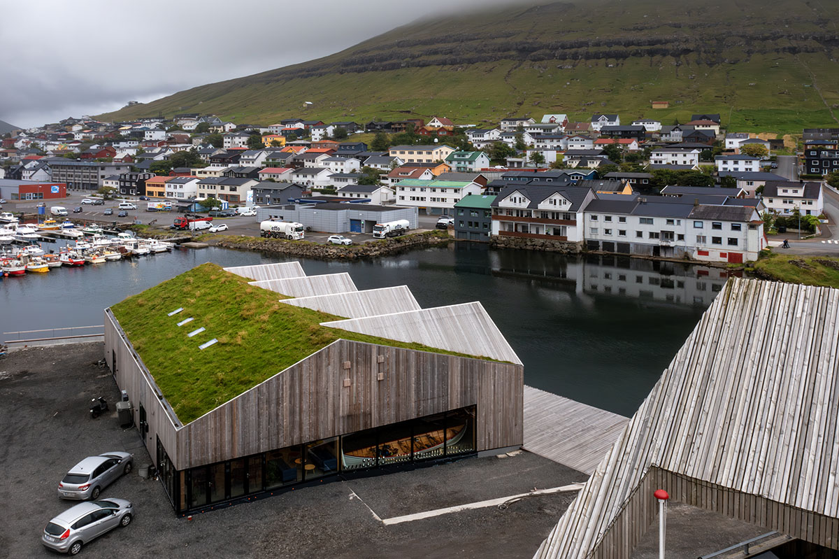 Klaksvik Row Club by Henning Larsen pays homage to Faroe Islands' traditional architecture