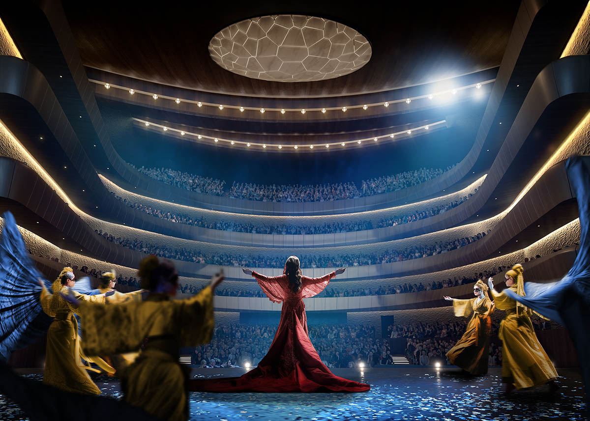 Snøhetta unveils opera house for Saudi Arabia referencing to traditional Najdi architecture