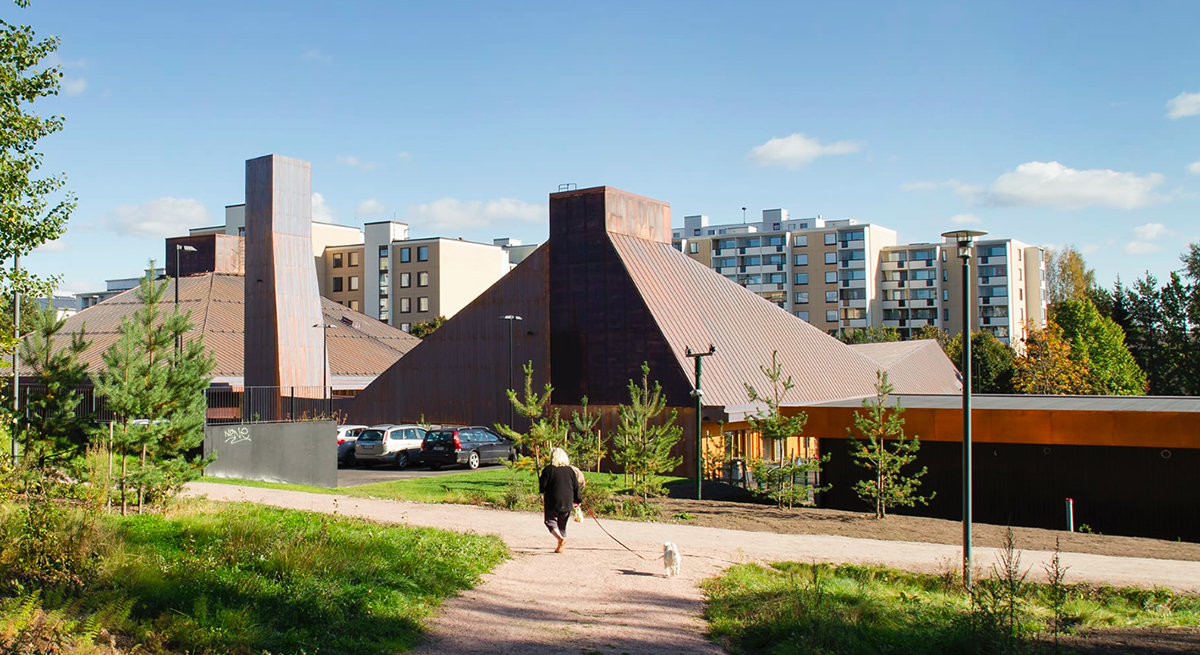 A Closer Look At OOPEAA’s Copper-Clad Suvela Chapel In Finland
