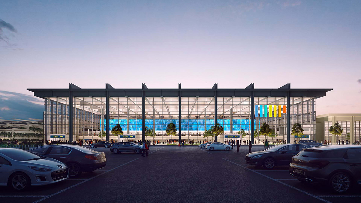 Foster + Partners wins competition to extend Marseille Airport with 22-metre-high glazed hall