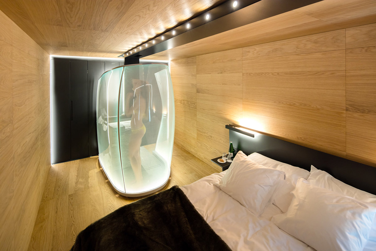 Morphosis designs memorable and luxurious hotel rooms for 7132 Hotel in Vals
