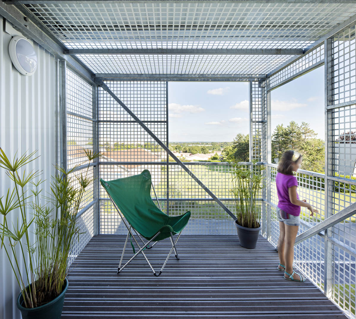 A new social housing project made of stack of metal boxes offers a new way of living  in France