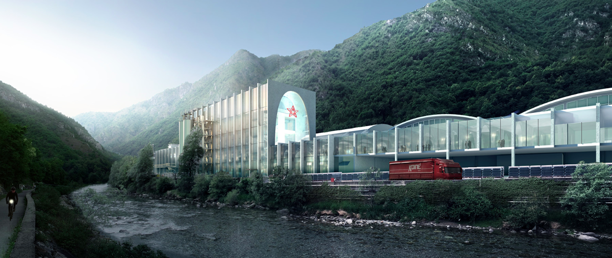 BIG selected to design S.Pellegrino Flagship’s Factory for Bergamo