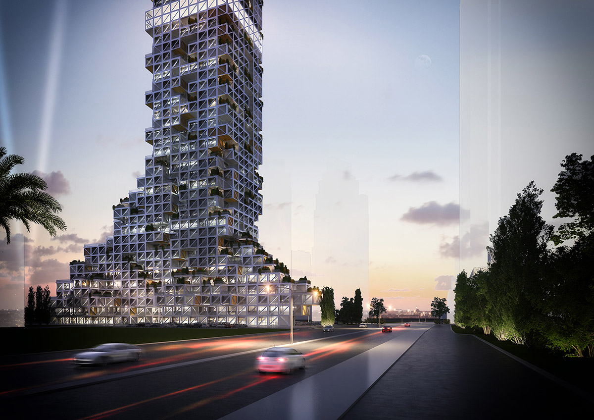 rgg Architects unveils design for new Dubai tower comprising a stack of boxes