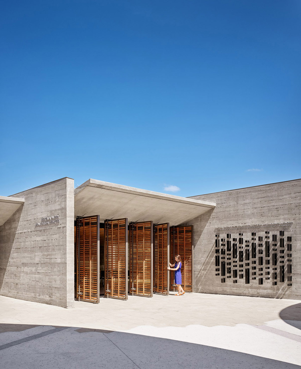 Lake|Flato Architects + Matsys built sculptural petals to increase active participation in the region