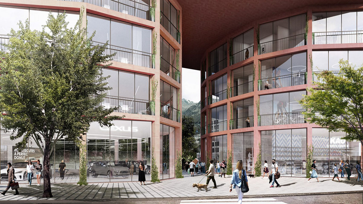 BIG designs earthy-colored and rounded tower in Ecuador