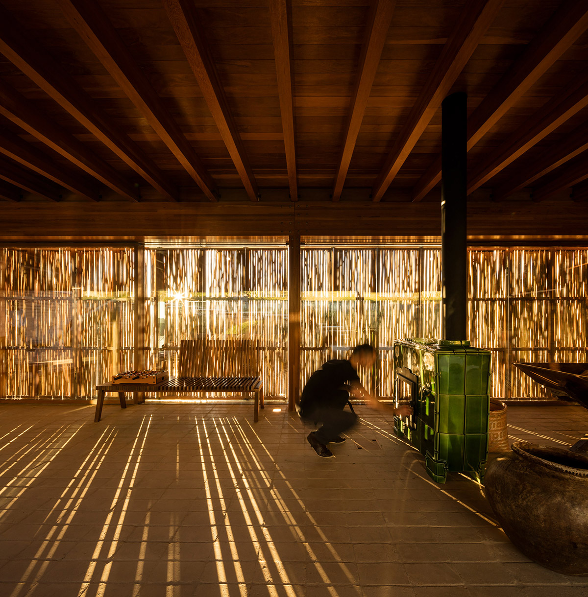 Narrow wooden Catu&ccedil;aba House by Studio MK27 produces its own energy on a valley of S&atilde;o Paulo