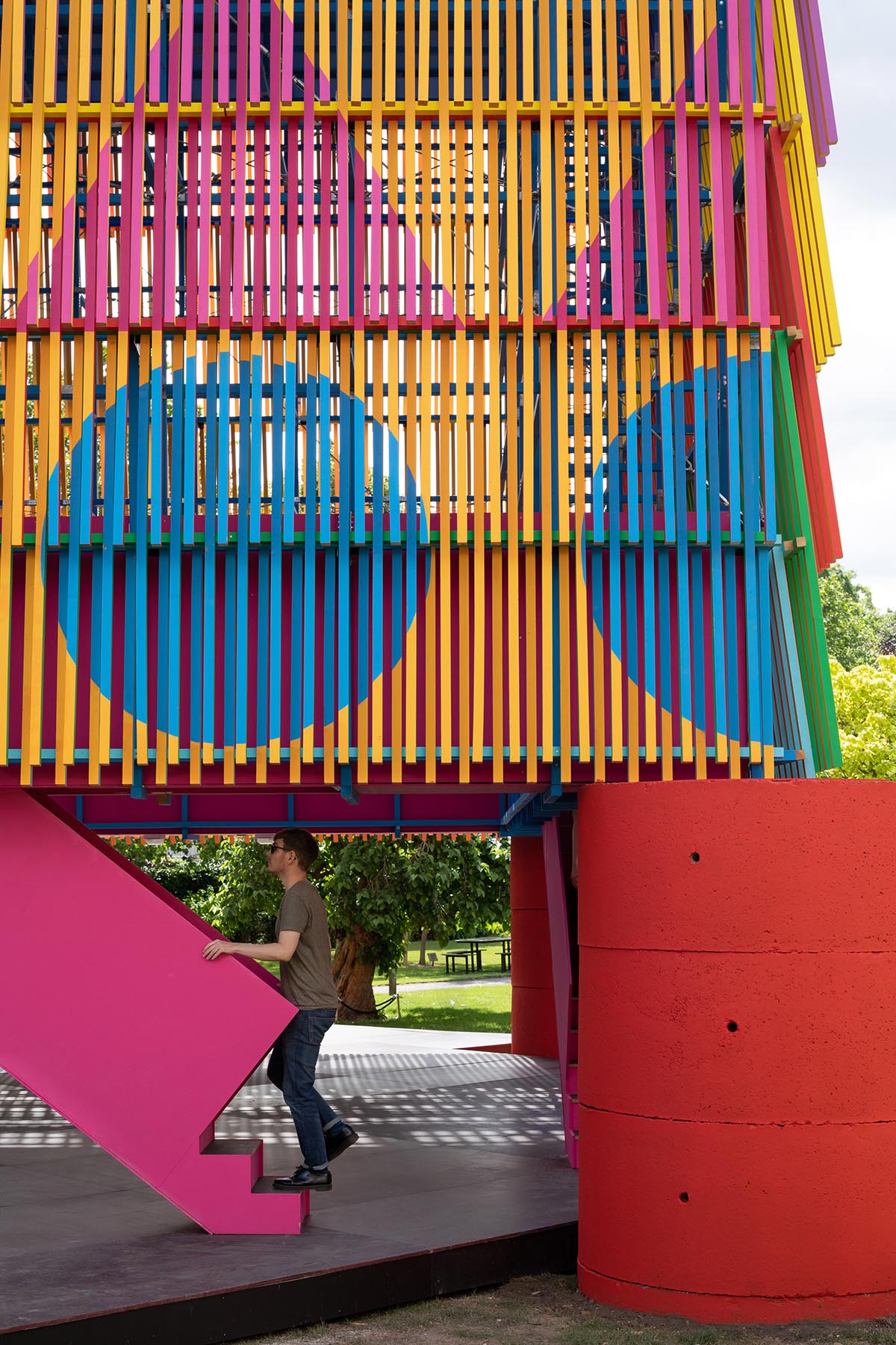 Pricegore And Yinka Ilori's Dulwich Pavilion opens at London Festival of Architecture