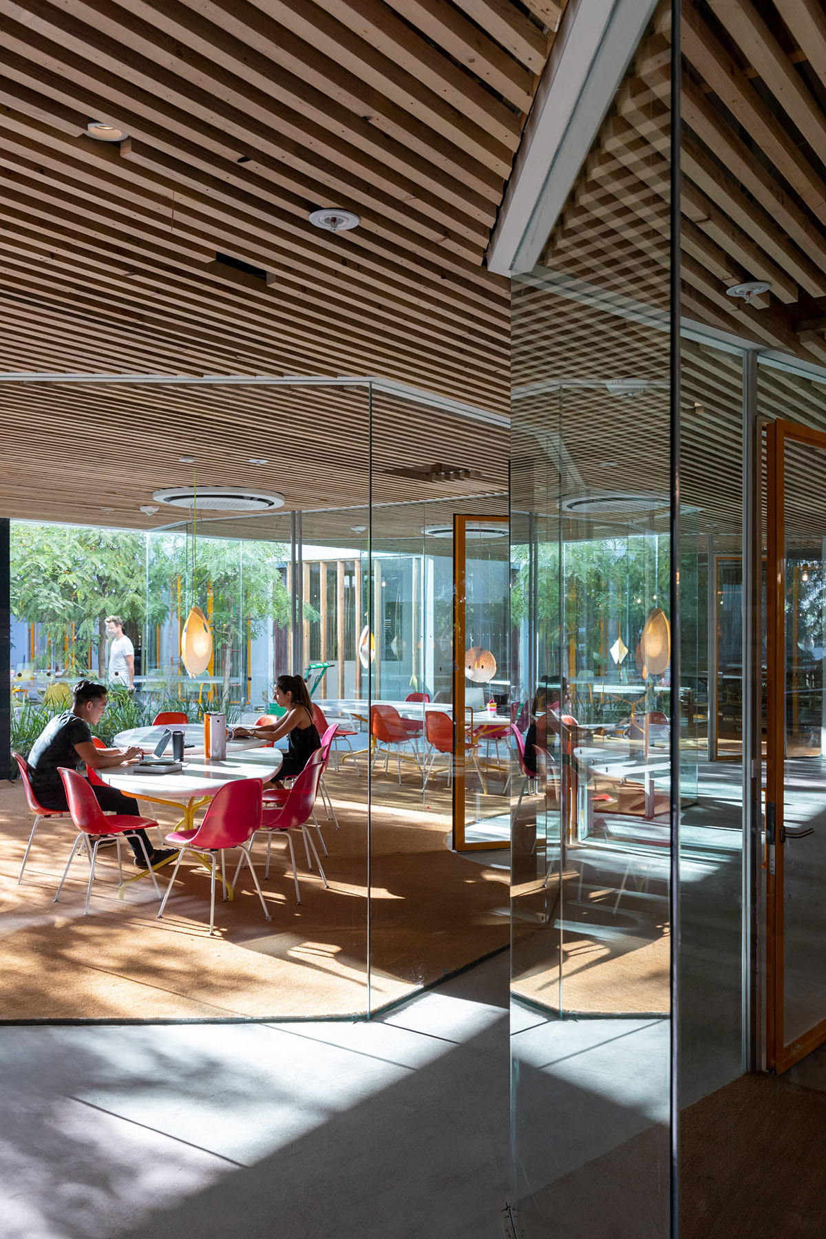 SelgasCano completes Second Home's Hollywood campus with yellow working pods among tress and plants