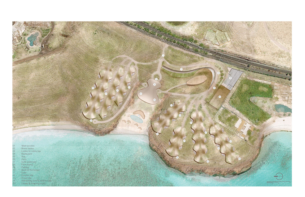 Sordo Madaleno Arquitectos' new resort mimics natural surrounding with its undulated roofs in Mexico