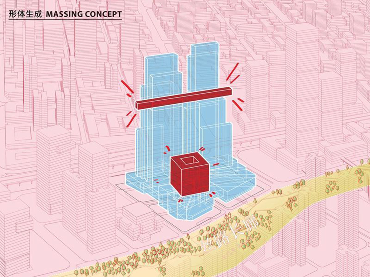 Construction work begins on OMA-designed CMG Qianhai Global Trade Center in Shenzhen, China