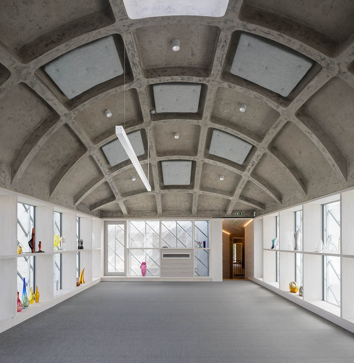 OV-A designs translucent Lasvit Headquarters reflecting glass making tradition of company in Nový Bor