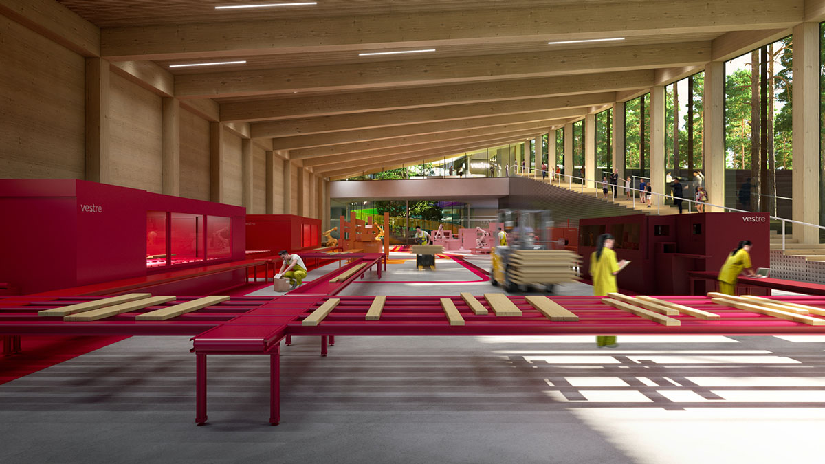 BIG creates sustainable furniture factory for Vestre in the heart of the Norwegian forest