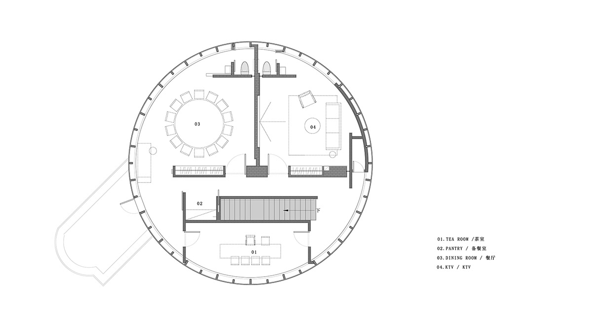 Earth Colors And Geometric Components Form Private Clubhouse Designed 