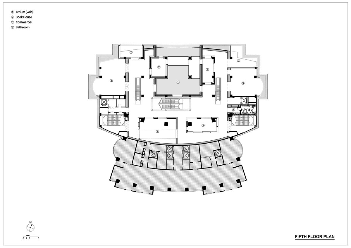 Shanghai Book City by Wutopia Lab clad in perforated metal panels giving a dazzling effect