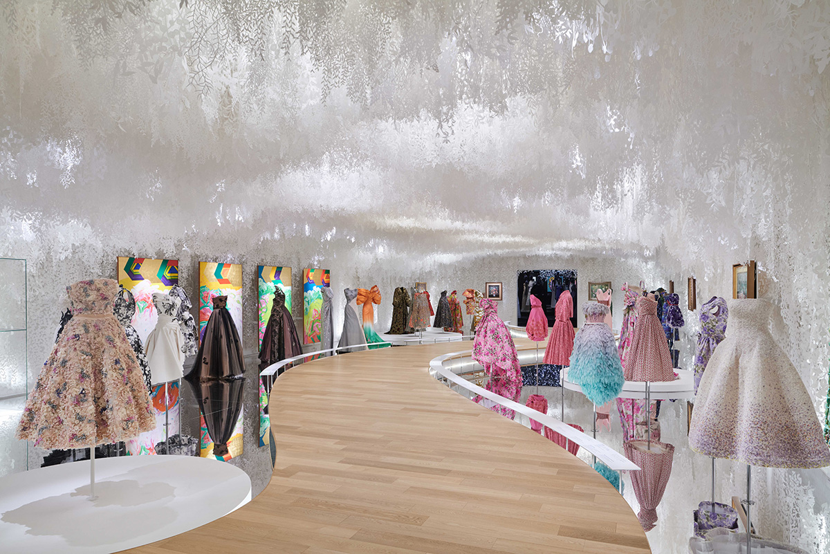 OMA's exhibition design for Dior explores the versatility of craft and  material expression at MOT