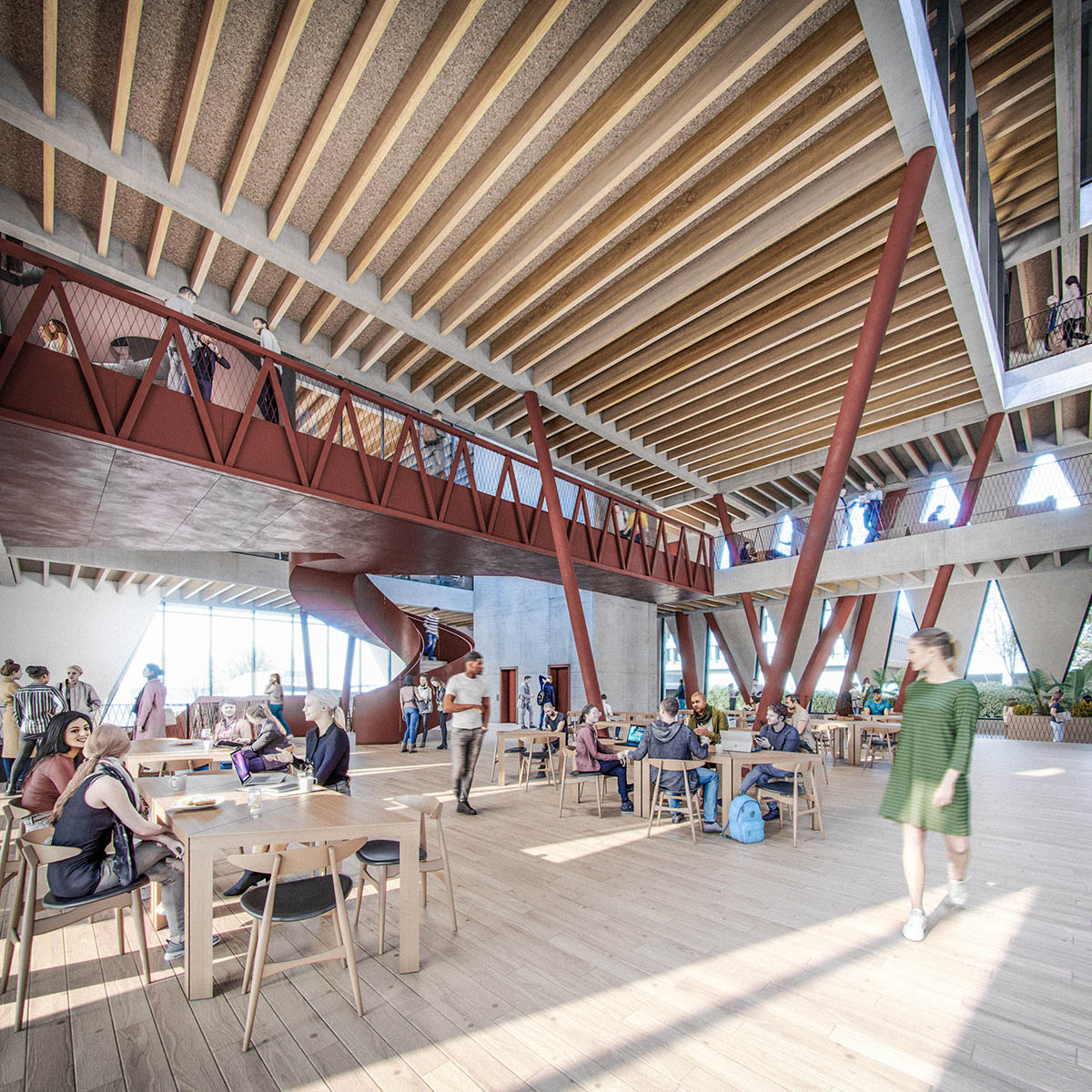 ADP Architecture и O'Donnell + Tuomey спроектируют конический студенческий центр для Йоркского университета