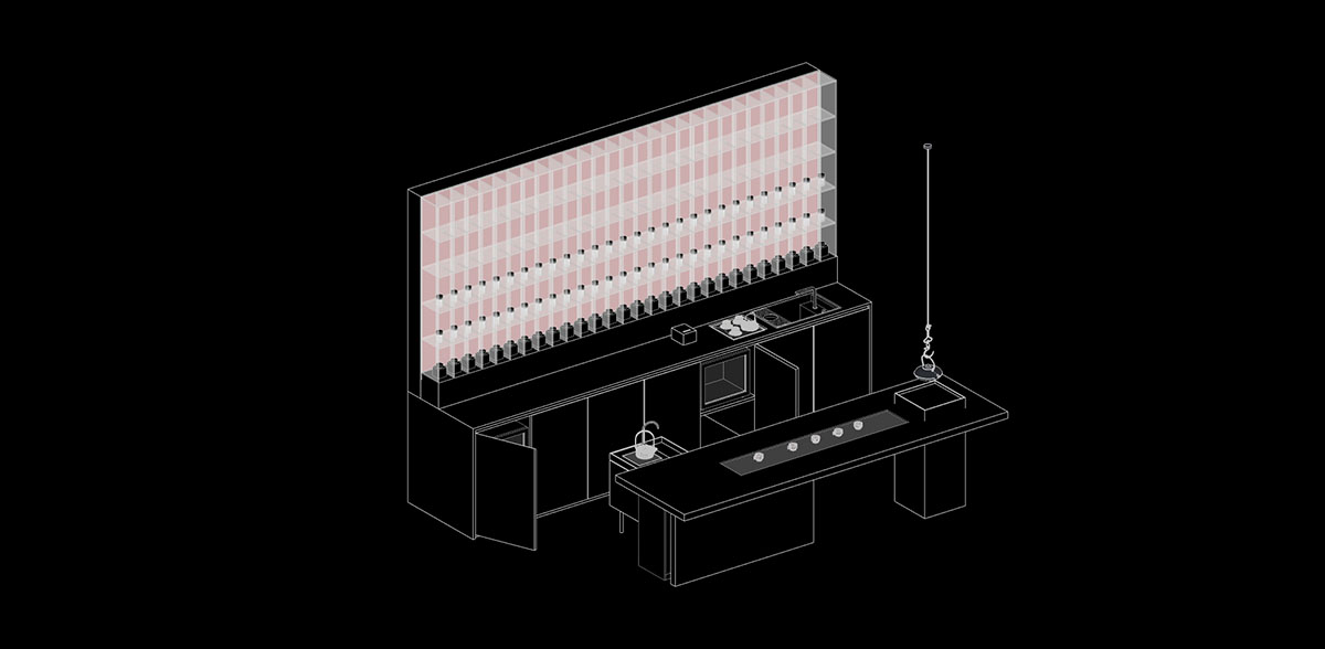 AD ARCHITECTURE designs restaurant in Beijing with black interiors creating a sense of mystery