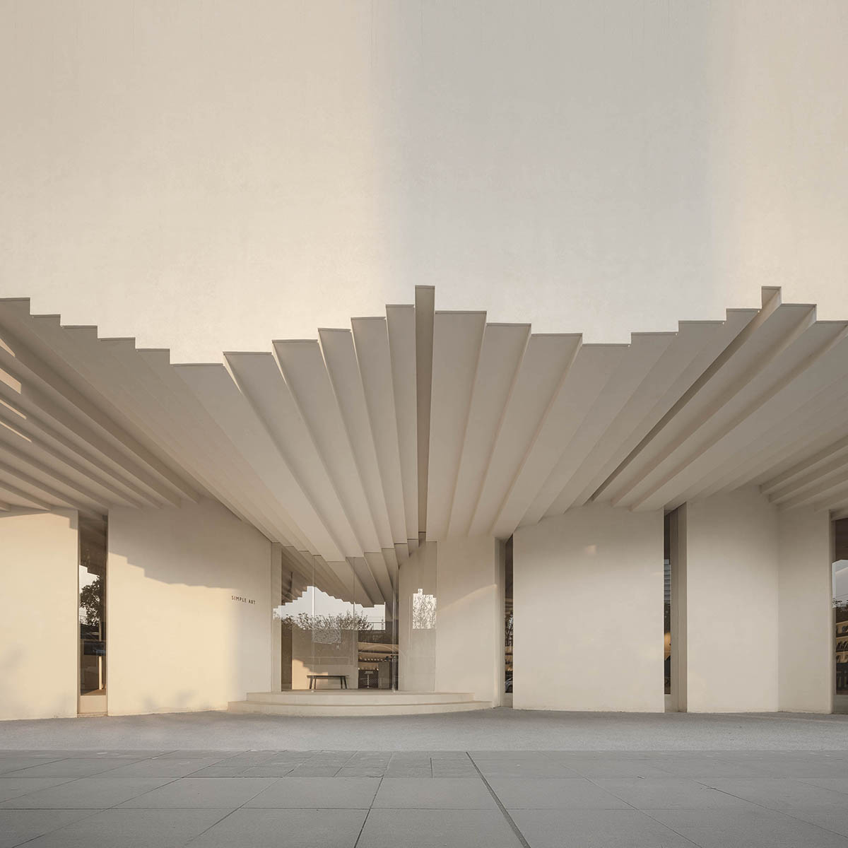Simple Art Museum features wave-like roof mimicking rippling waters in Hefei