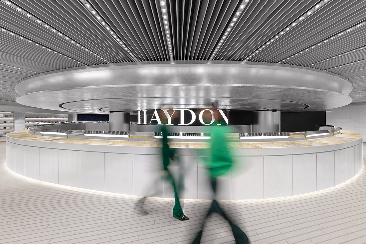 Various Associates designs beauty store with winding staircase and silver-toned interiors in Hangzhou