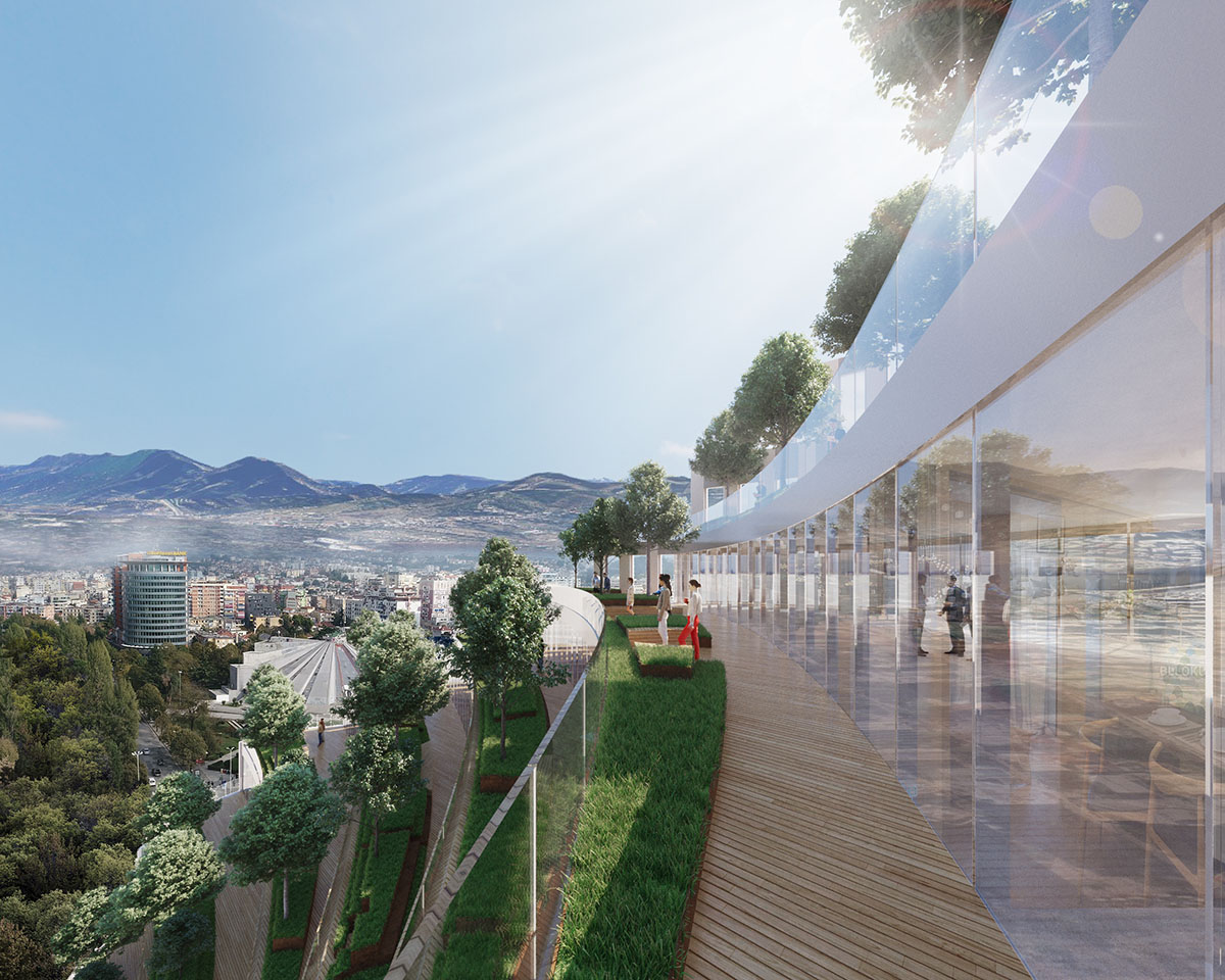 Mario Cucinella Architects unveils its new mixed-use tower with staggering green terraces in Tirana