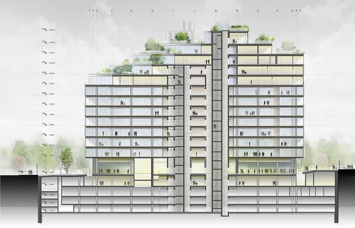 Mario Cucinella Architects unveils its new mixed-use tower with staggering green terraces in Tirana