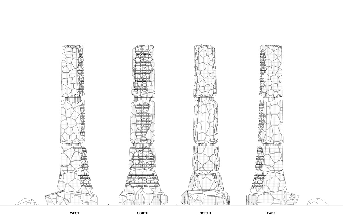 MU Architecture releases Pekuliari tower that features irregularly ...