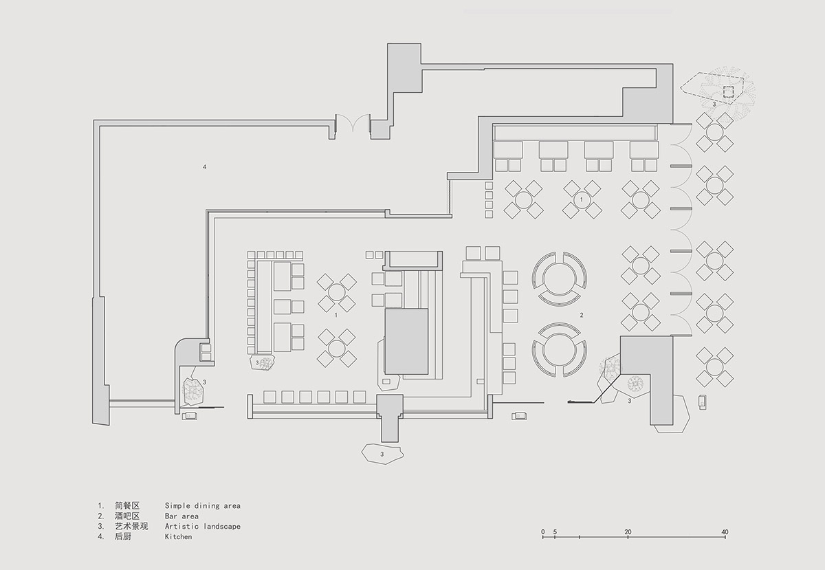 Nature Times Art Design completes farm to table restaurant with saturated color palette in Shenzhen