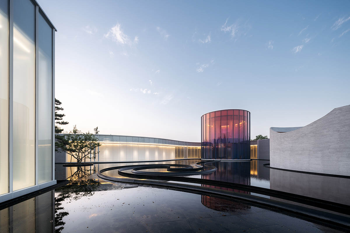 Circular, Oval And Square Volumes Form Art Museum Designed By Wutopia 