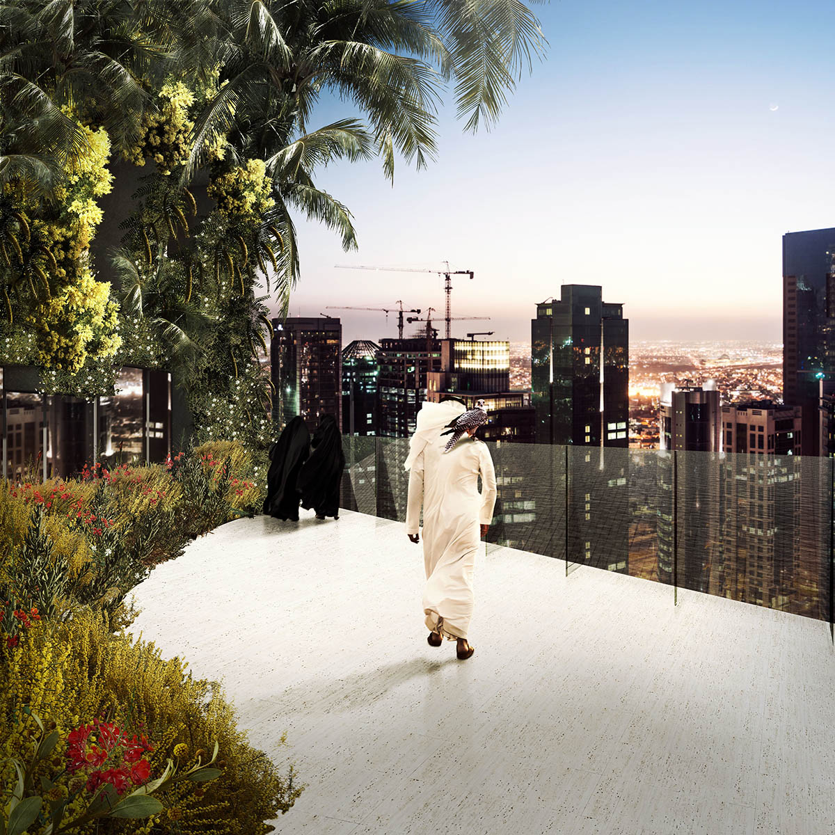 FAAB Architektura unveils prototype for vertical oasis building controlling changing climate inside