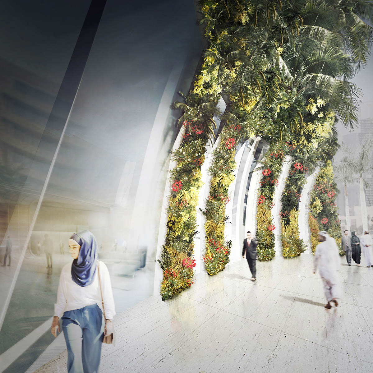 FAAB Architektura unveils prototype for vertical oasis building controlling changing climate inside