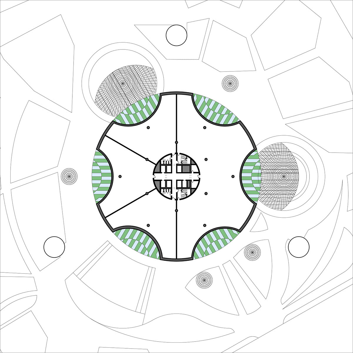 FAAB Architektura unveils prototype for vertical oasis building controlling changing climate inside