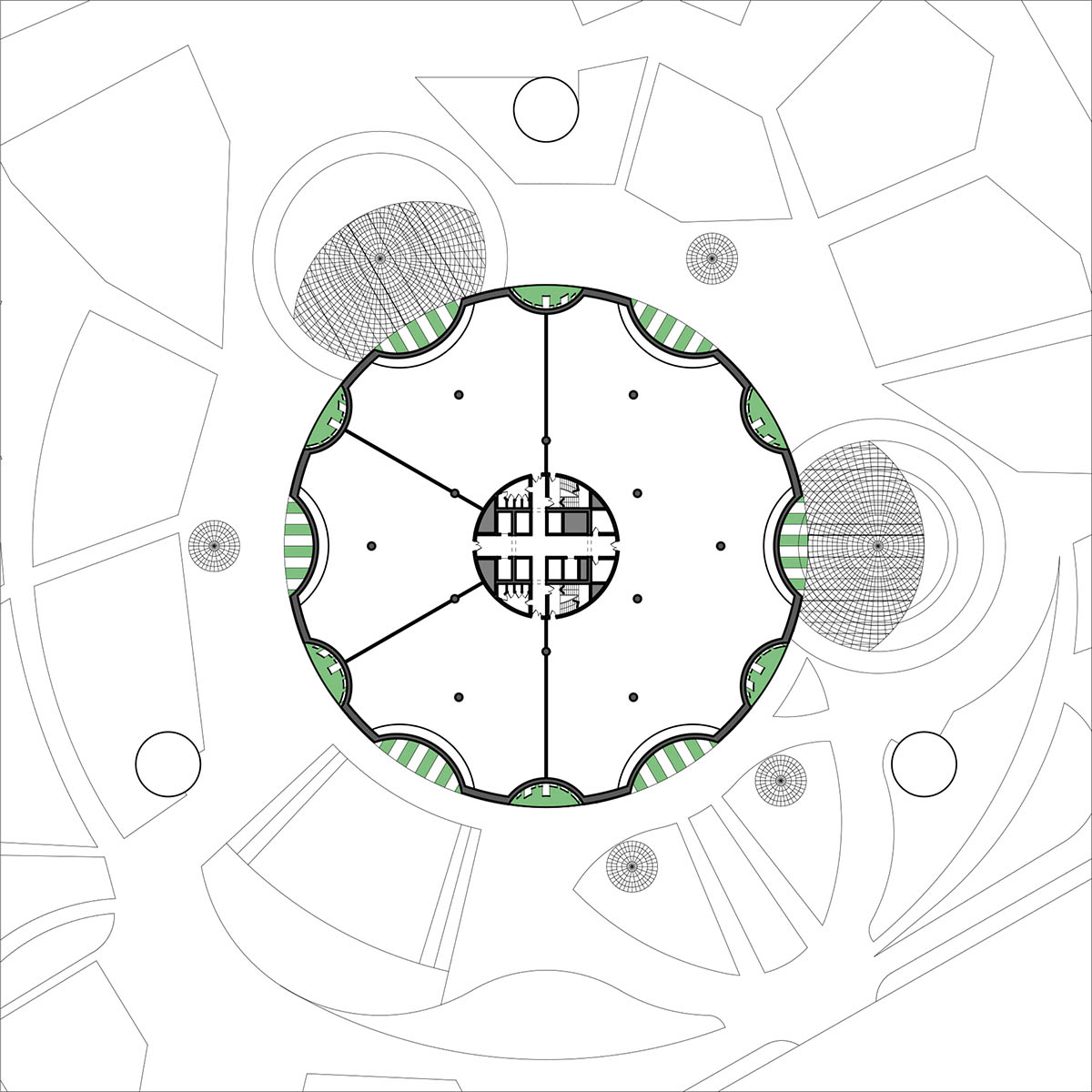 FAAB Architektura unveils prototype for vertical oasis building controlling changing climate inside